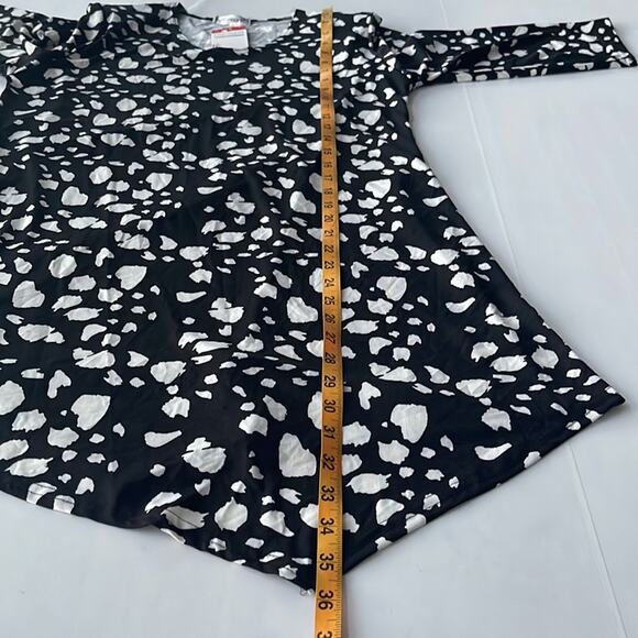 NEW (Magna Fashion) Womens Asymmetrical Irregular Dots Tunic Top SIZE 10/12 - Picture 6 of 8